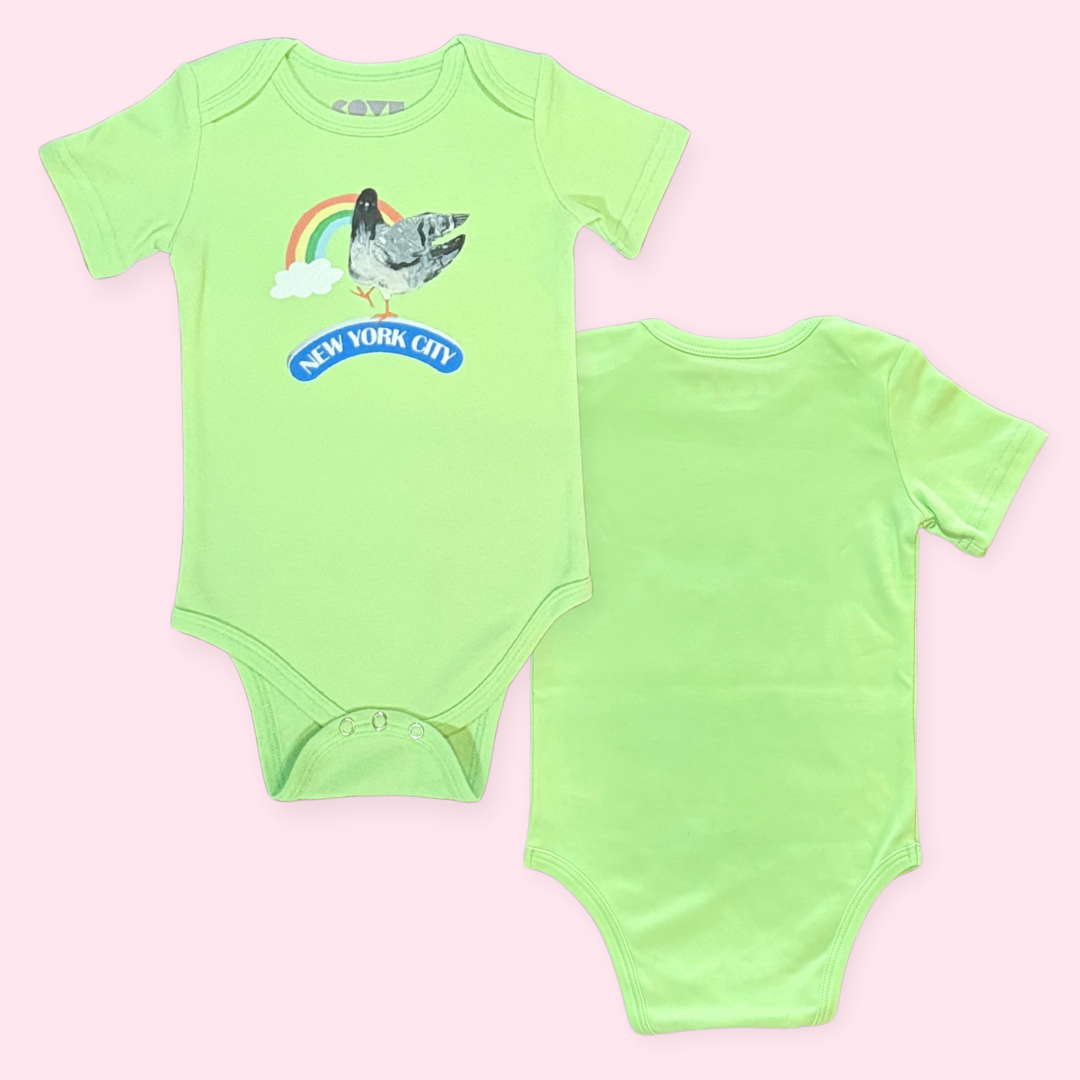 NYC Rainbow Bodysuit- Green Apple