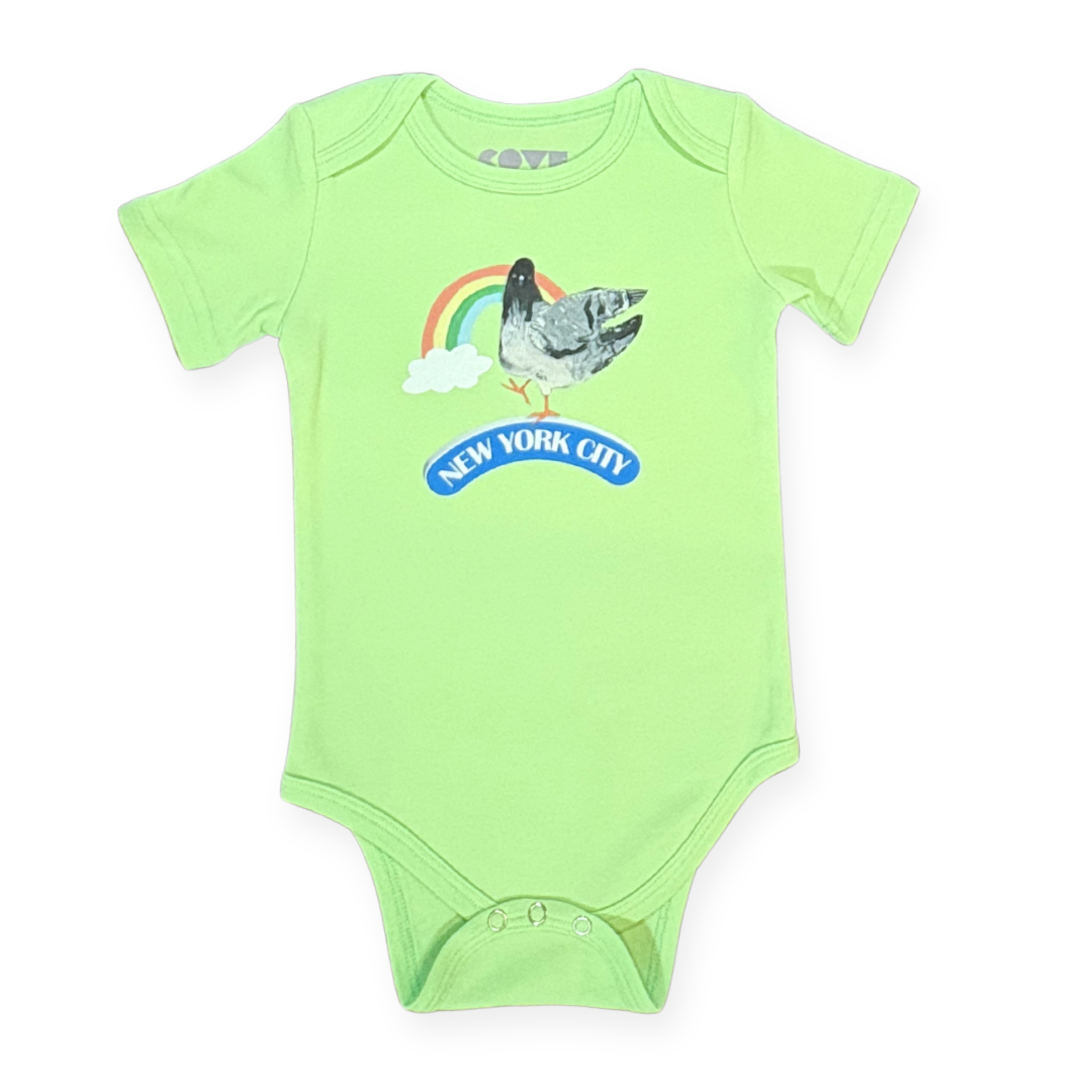 NYC Rainbow Bodysuit- Green Apple