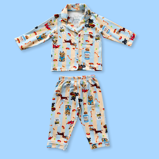 Play Pawty Long Sleeve Button Pajama Set