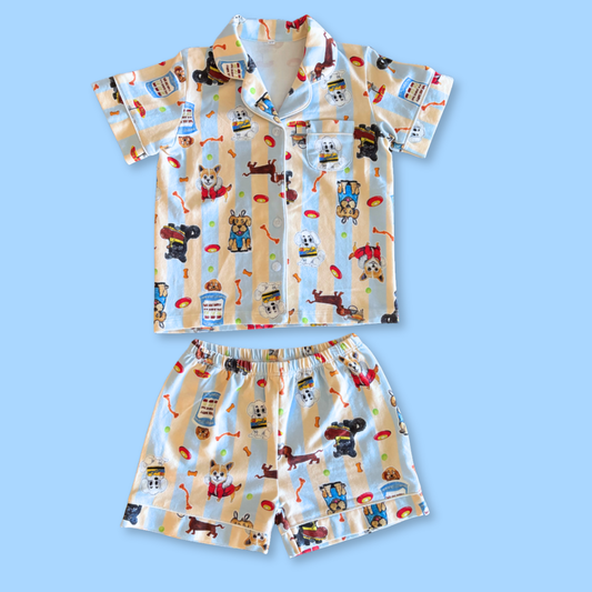 Play Pawty Short Sleeve Button Pajama Set