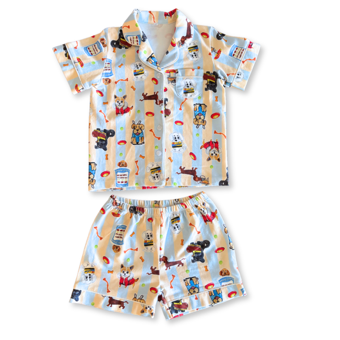 Play Pawty Short Sleeve Button Pajama Set