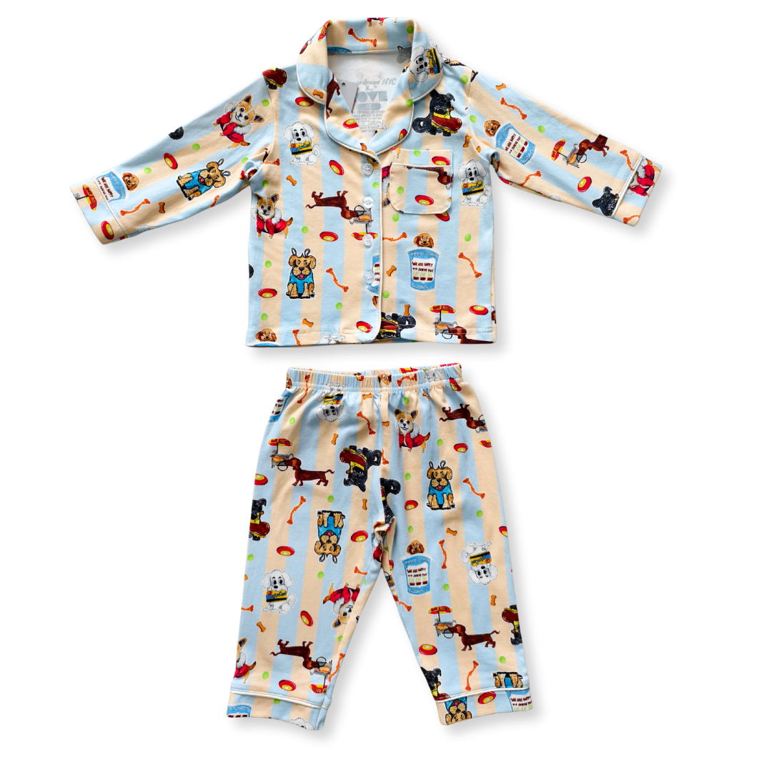 Play Pawty Long Sleeve Button Pajama Set