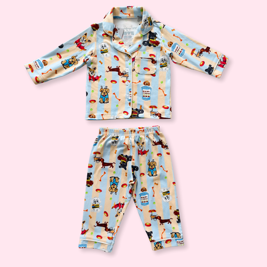 Play Pawty Long Sleeve Button Pajama Set